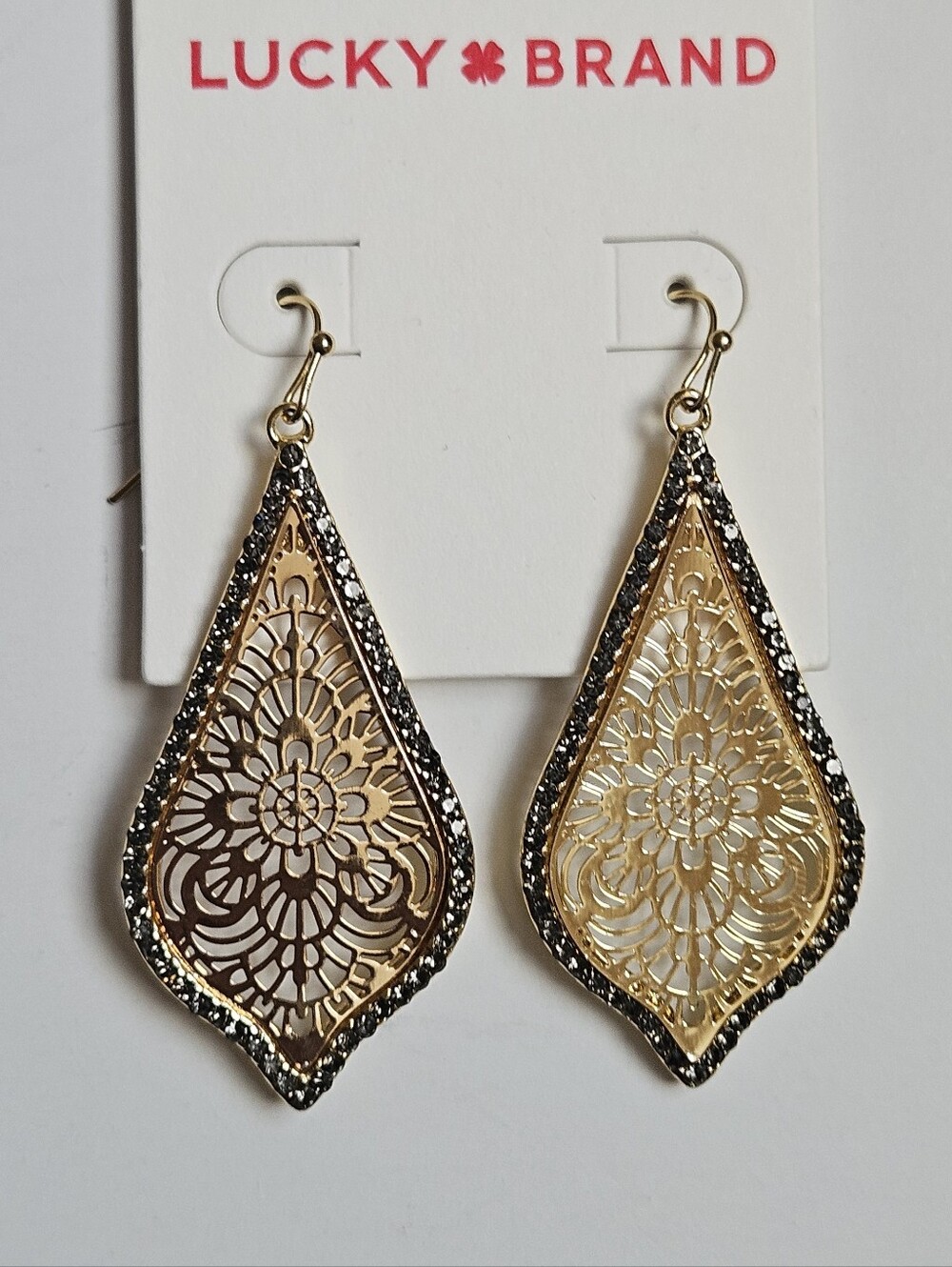 Lucky Brand ornate drop earrings